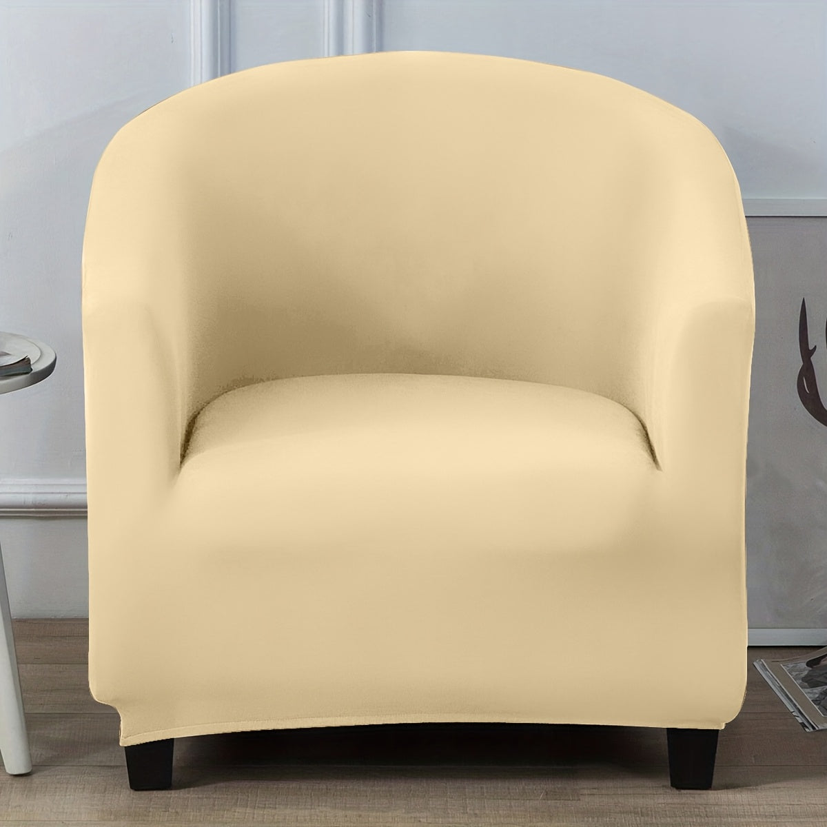 Housse de canapé extensible en fibre de lait pour fauteuil, housse posée