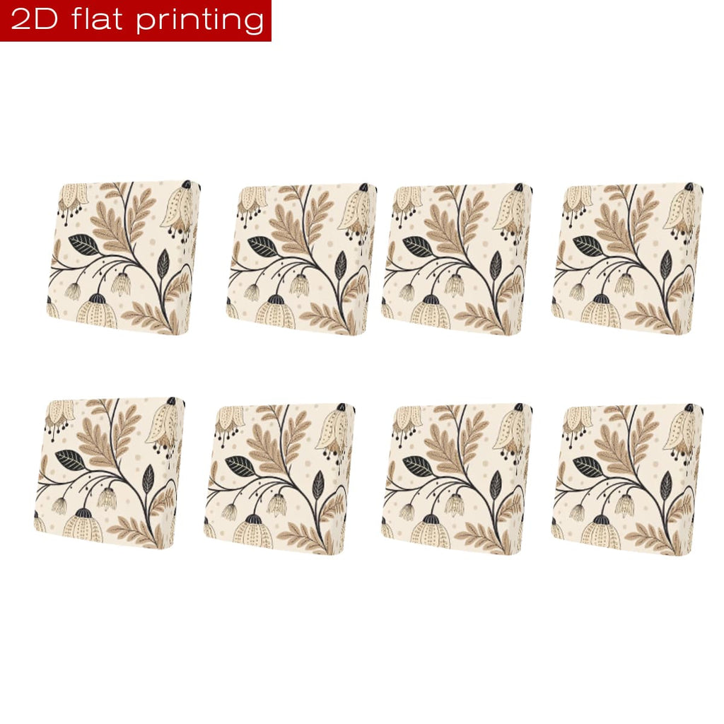 Housse de canapé en fibre de lait imprimée à motif feuillage, tissu de 140 à 160 g/m²