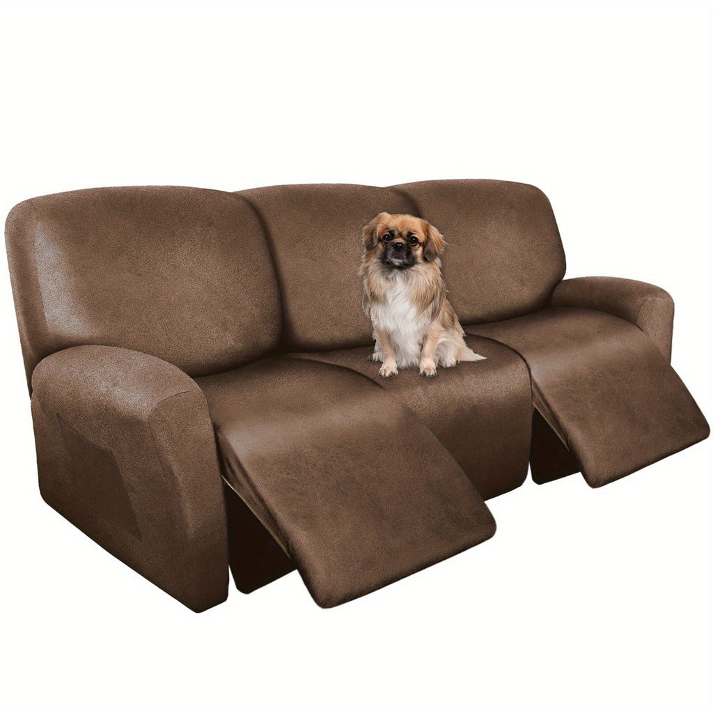 Housse de fauteuil extensible en fibre de lait, mise en situation