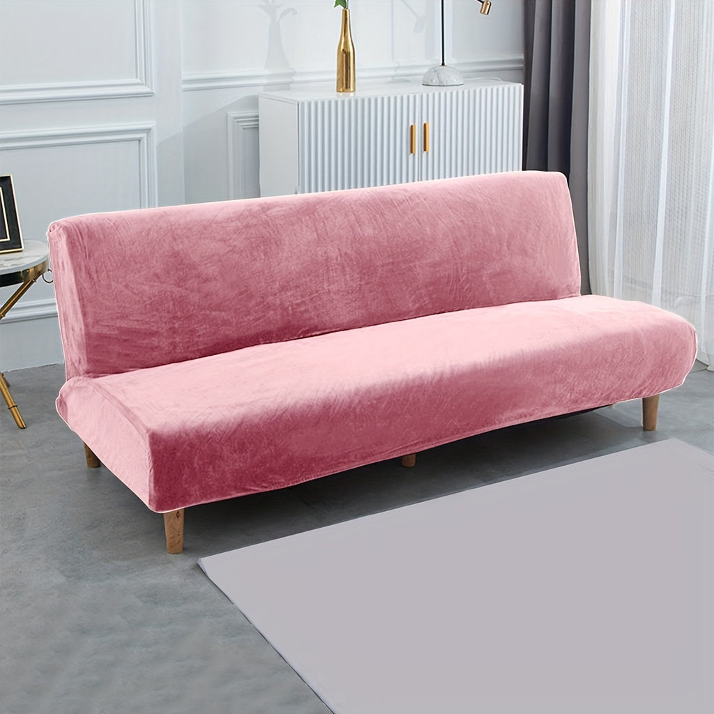 Housse de canapé épaisse extensible en velours, autre coloris