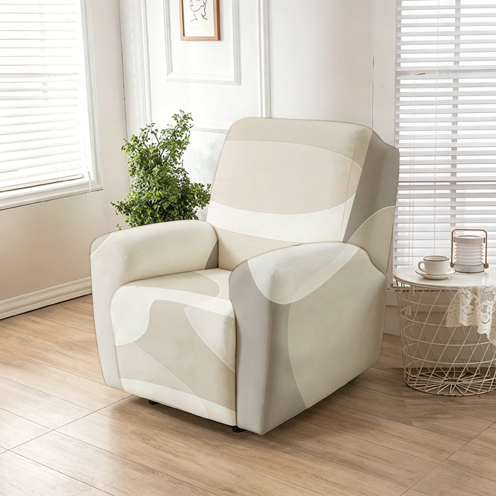 Housse de canapé extensible en fibre de lait matelassée pour fauteuil — détail de la matière : fibre de lait
