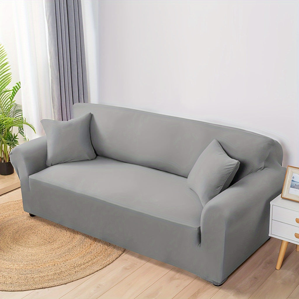 Housse de canapé épaisse extensible en fibre de lait, gros plan sur le tissu