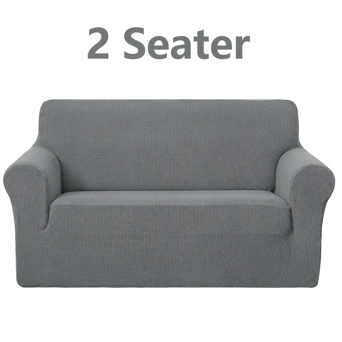 Housse de canapé extensible en polyester à carreaux, housse posée