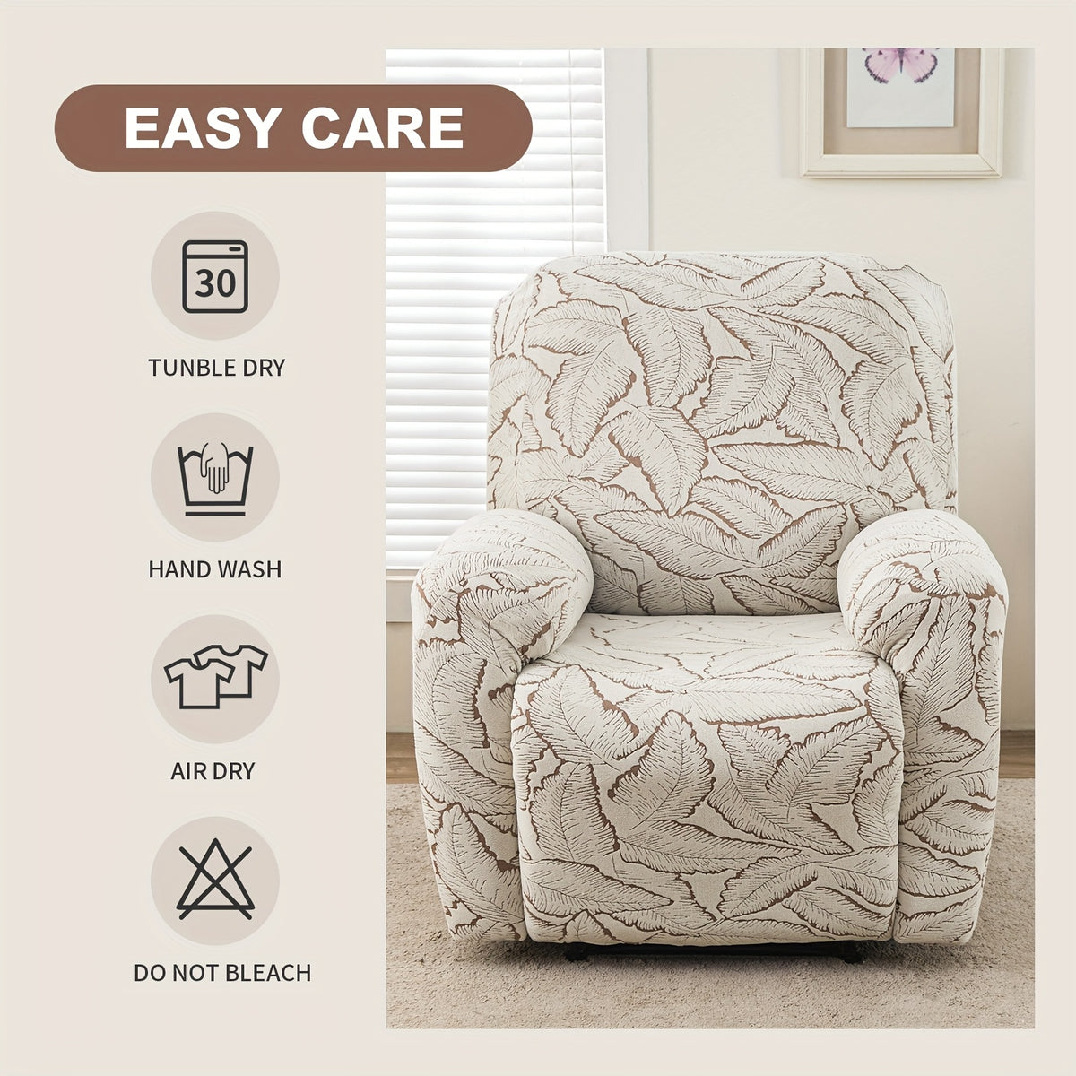 Housse de canapé épaisse en polyester pour fauteuil, vue d'ensemble