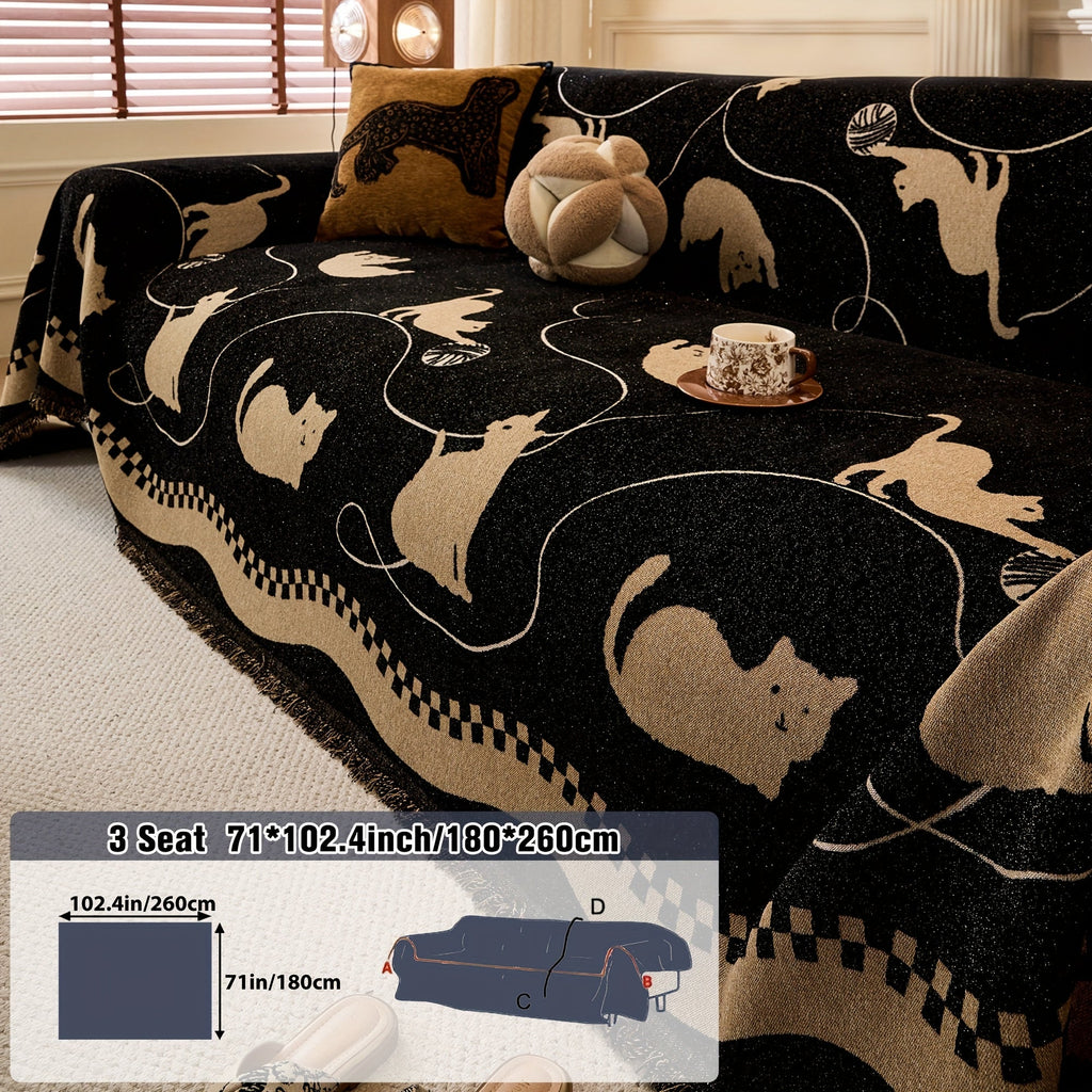 1 Housse de canapé protectrice pour animaux de, détail de la finition