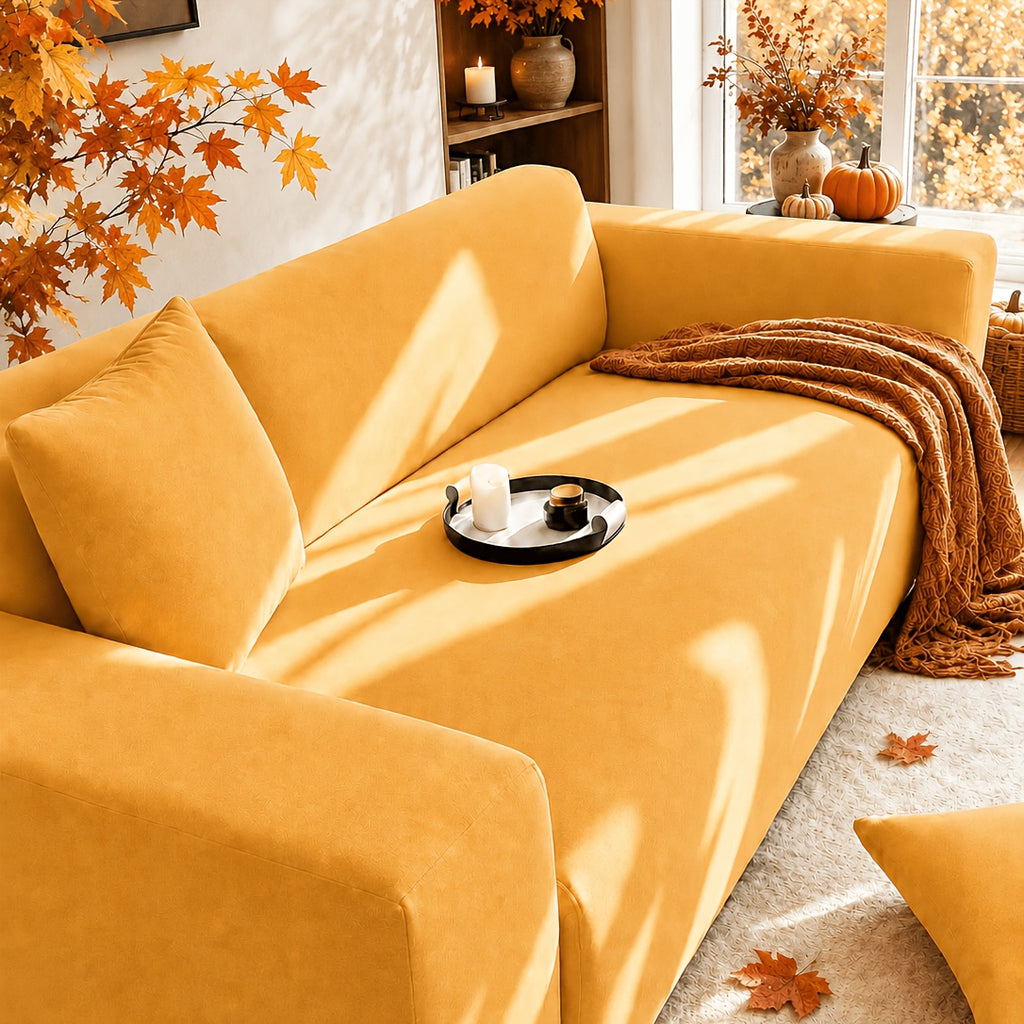 Housse de canapé en fibre de lait imprimée, compatible fauteuil, canapé deux places, canapé trois places
