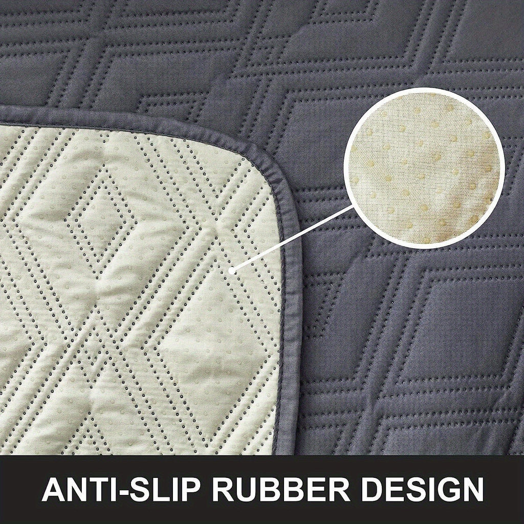 Housse de coussin épaisse en polyester antidérapante, gros plan sur le tissu