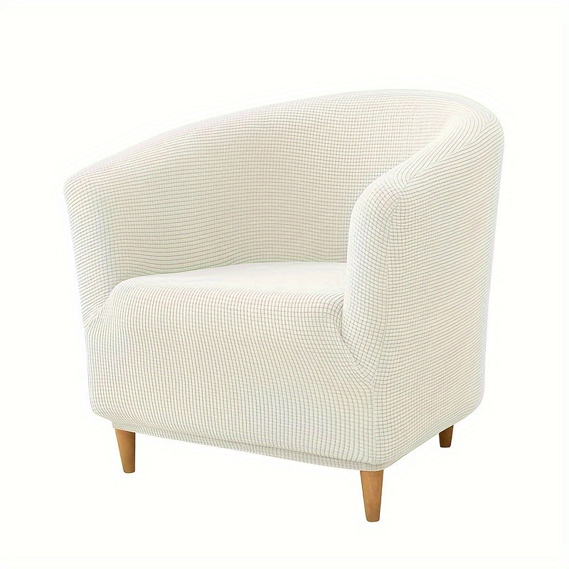 Housse de fauteuil épaisse extensible en polaire jacquard pour fauteuil, gros plan sur le tissu