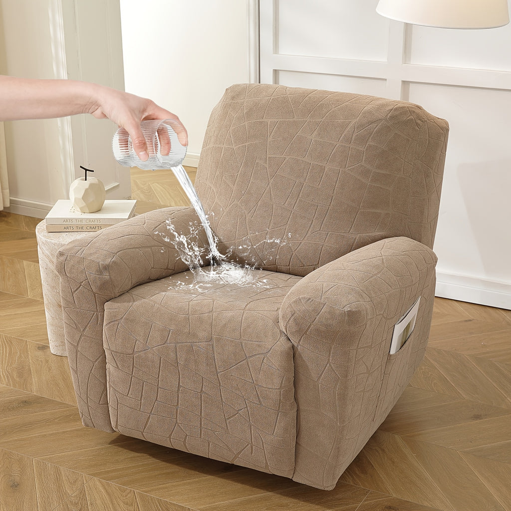 Housse de canapé extensible en polaire jacquard antidérapante à housses, autre coloris