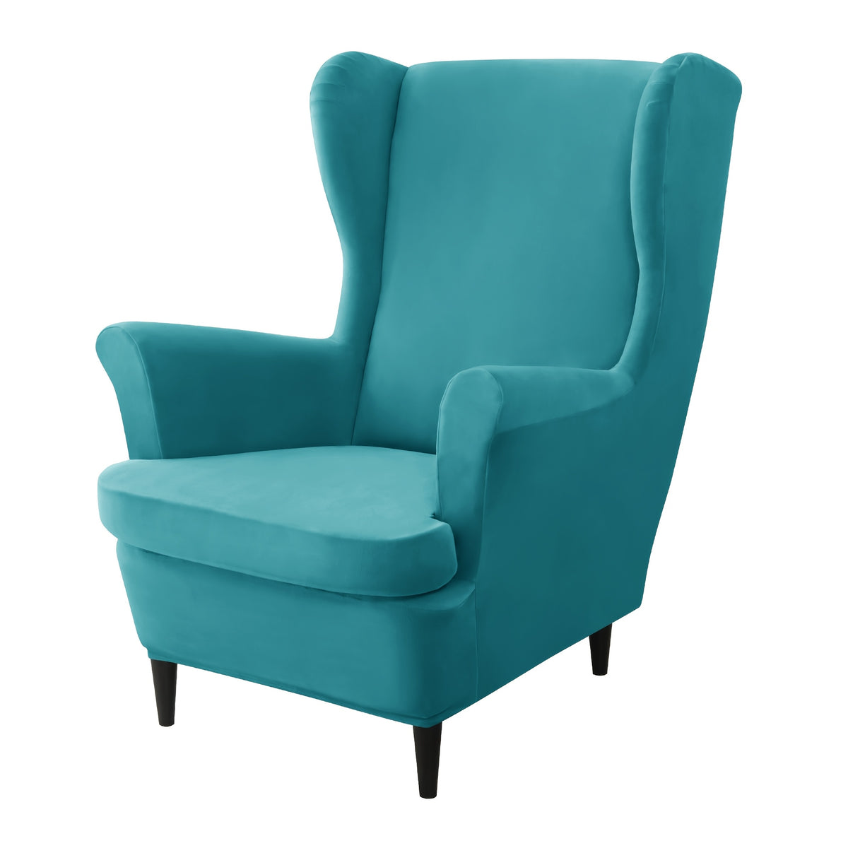 Housse de canapé épaisse extensible en velours pour fauteuil, détail de la finition