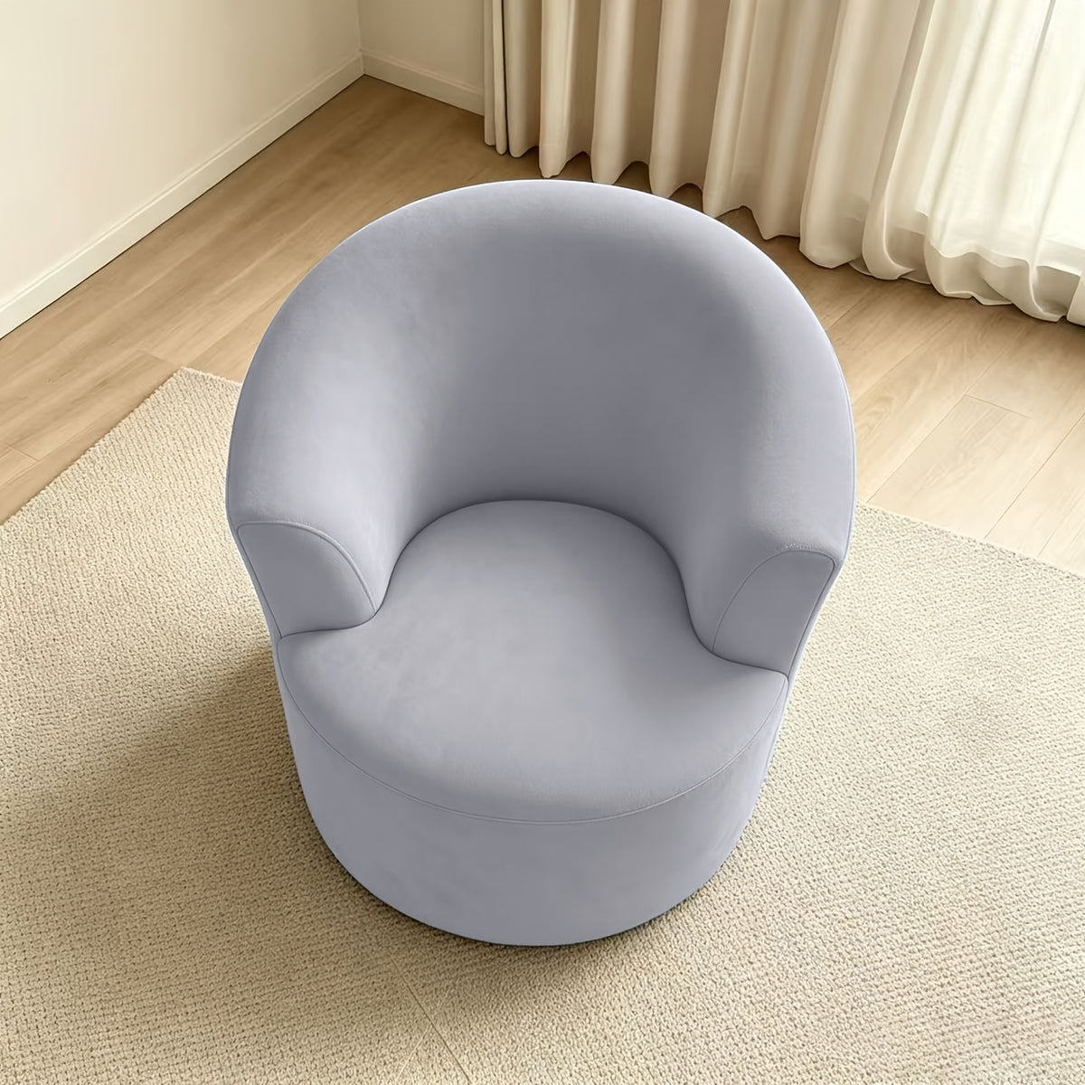 Housse de chaise légère extensible en fibre de lait pour fauteuil, détail de l'ourlet