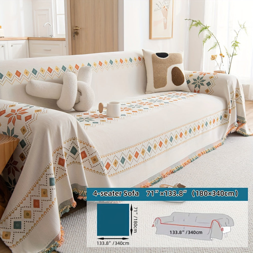 Housse de canapé en chenille, 5 coloris, autre coloris