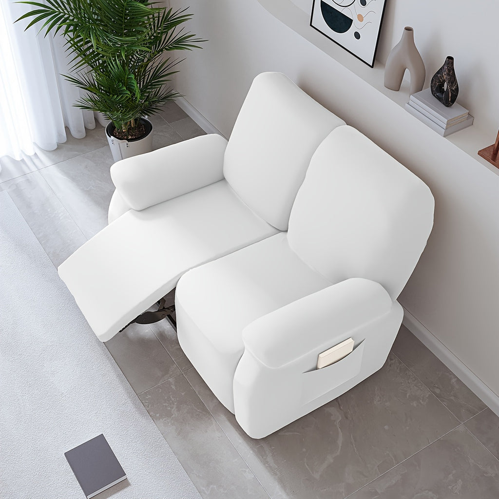 Housse de canapé extensible en fibre de lait, gros plan sur le tissu