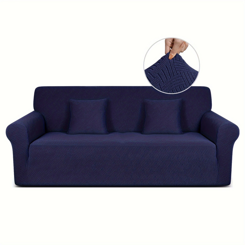 Housse de canapé épaisse extensible en polaire jacquard, autre coloris