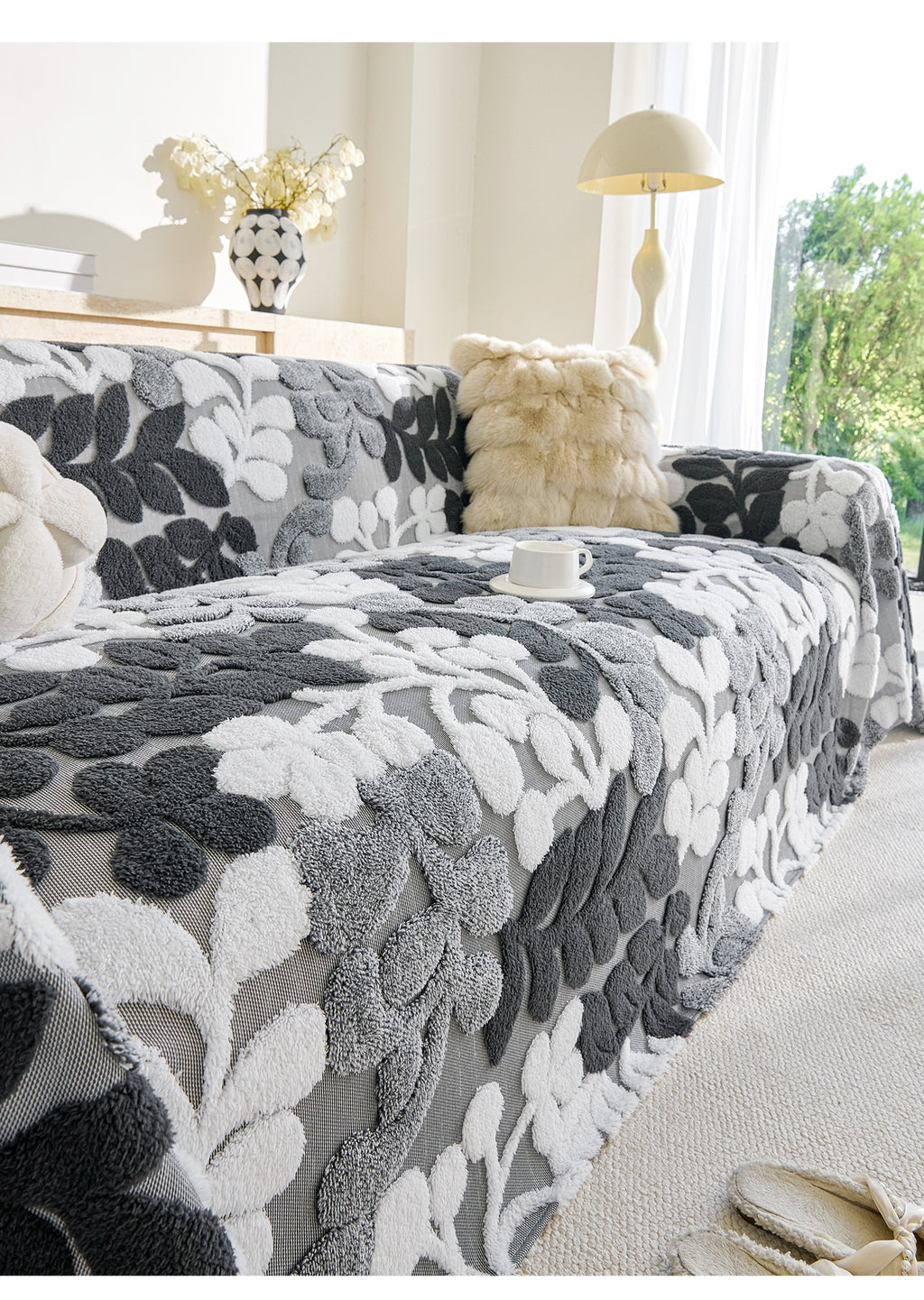 Housse de canapé épaisse en velours jacquard, autre coloris