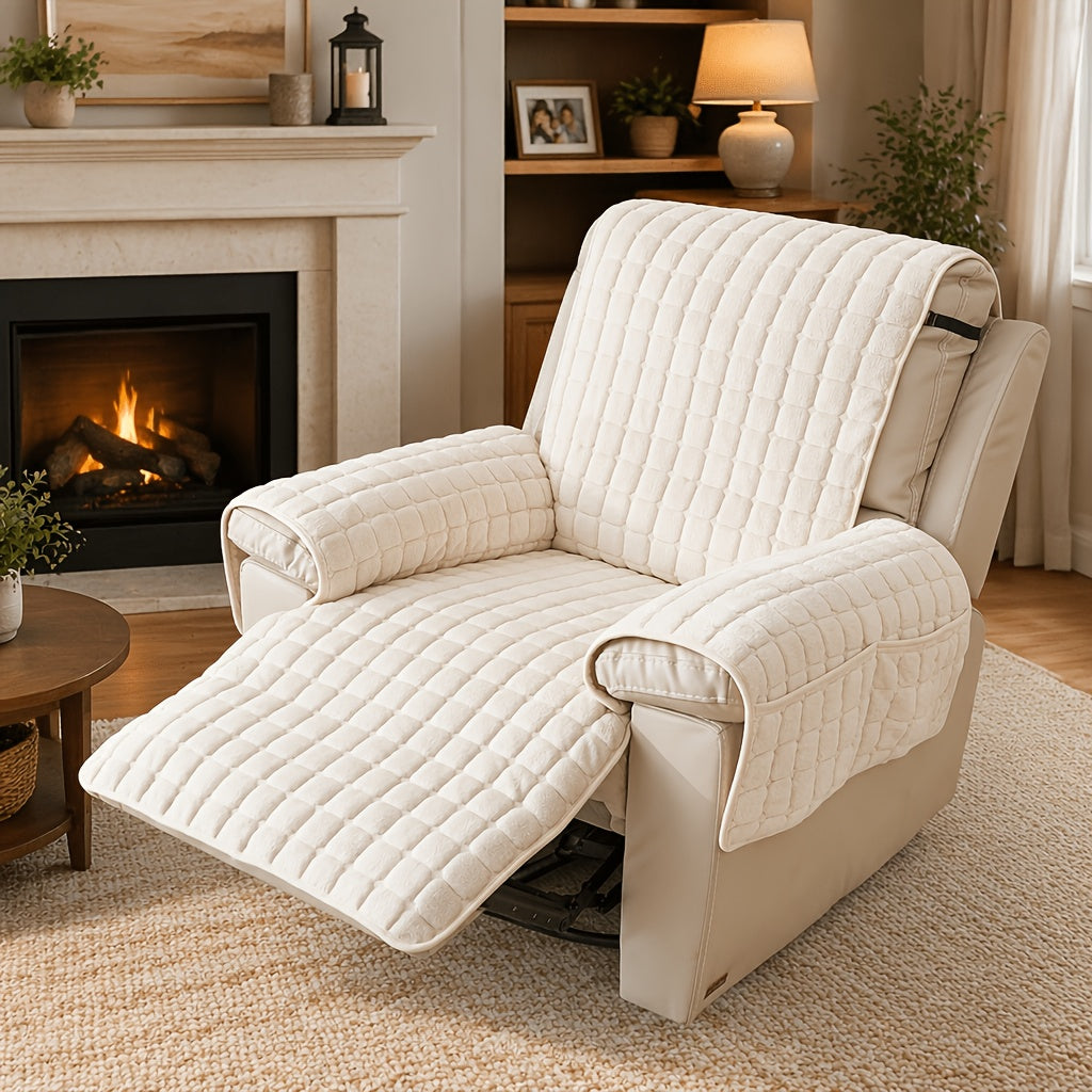 Housse de canapé antidérapante pour fauteuil, vue de dos