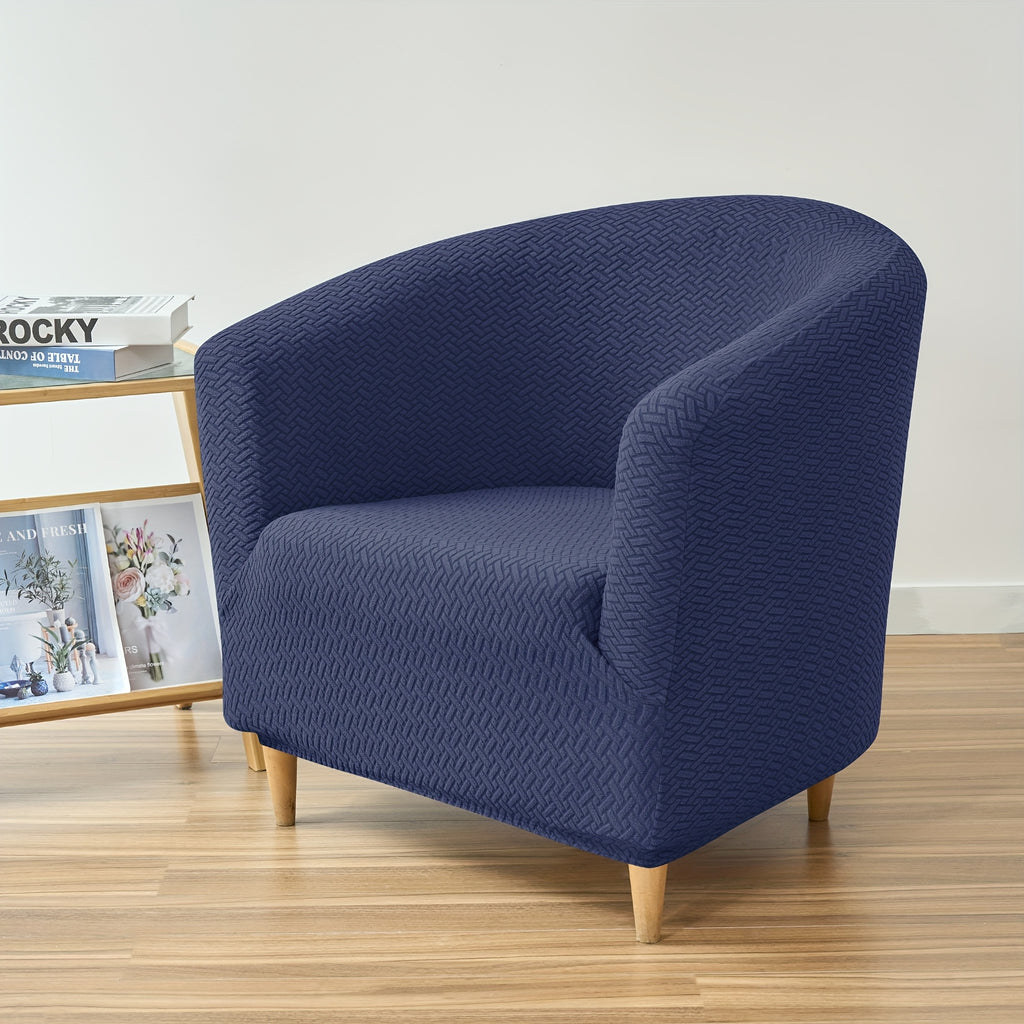 Housse de canapé extensible en polaire jacquard pour fauteuil, détail de la finition