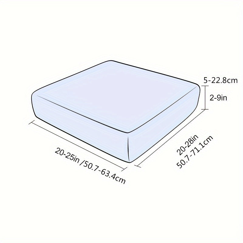 Housse de coussin extensible en velours antidérapante, gros plan sur le tissu