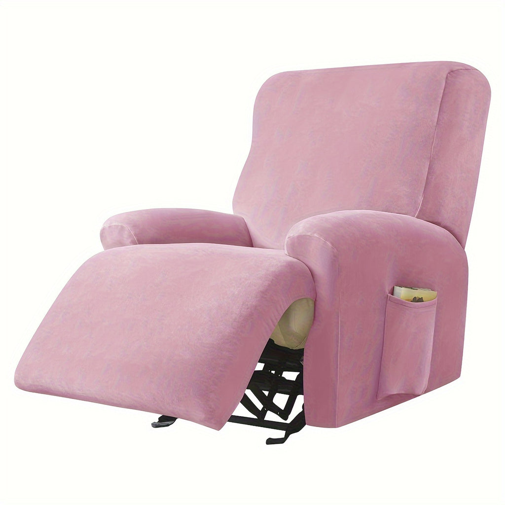 Housse de canapé extensible en velours à housses séparées pour fauteuil, autre coloris