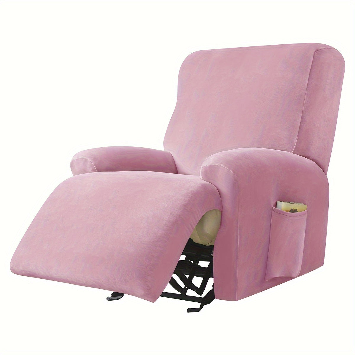 Housse de canapé extensible en velours à housses séparées pour fauteuil, autre coloris