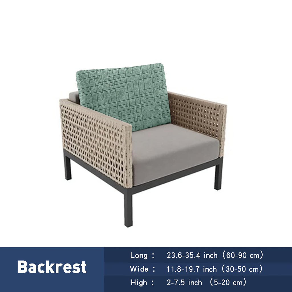 Housse de canapé extensible en polyester, détail de la finition