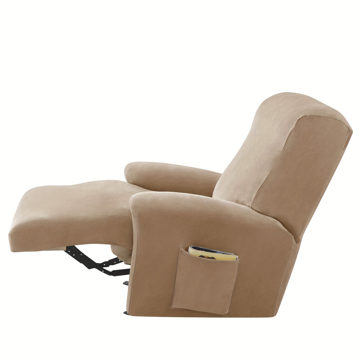 Housse de canapé extensible en velours, gros plan sur le tissu