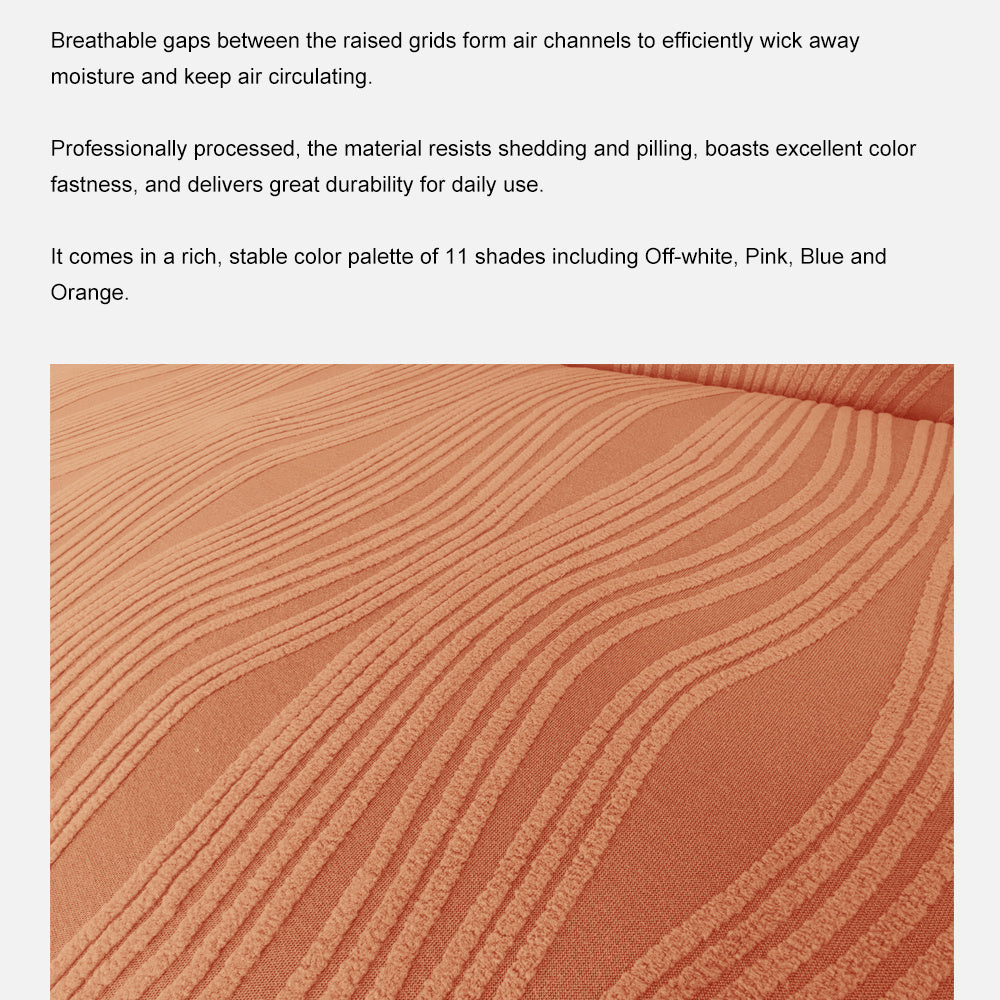 Housse de canapé extensible en jacquard antidérapante, vue de dos