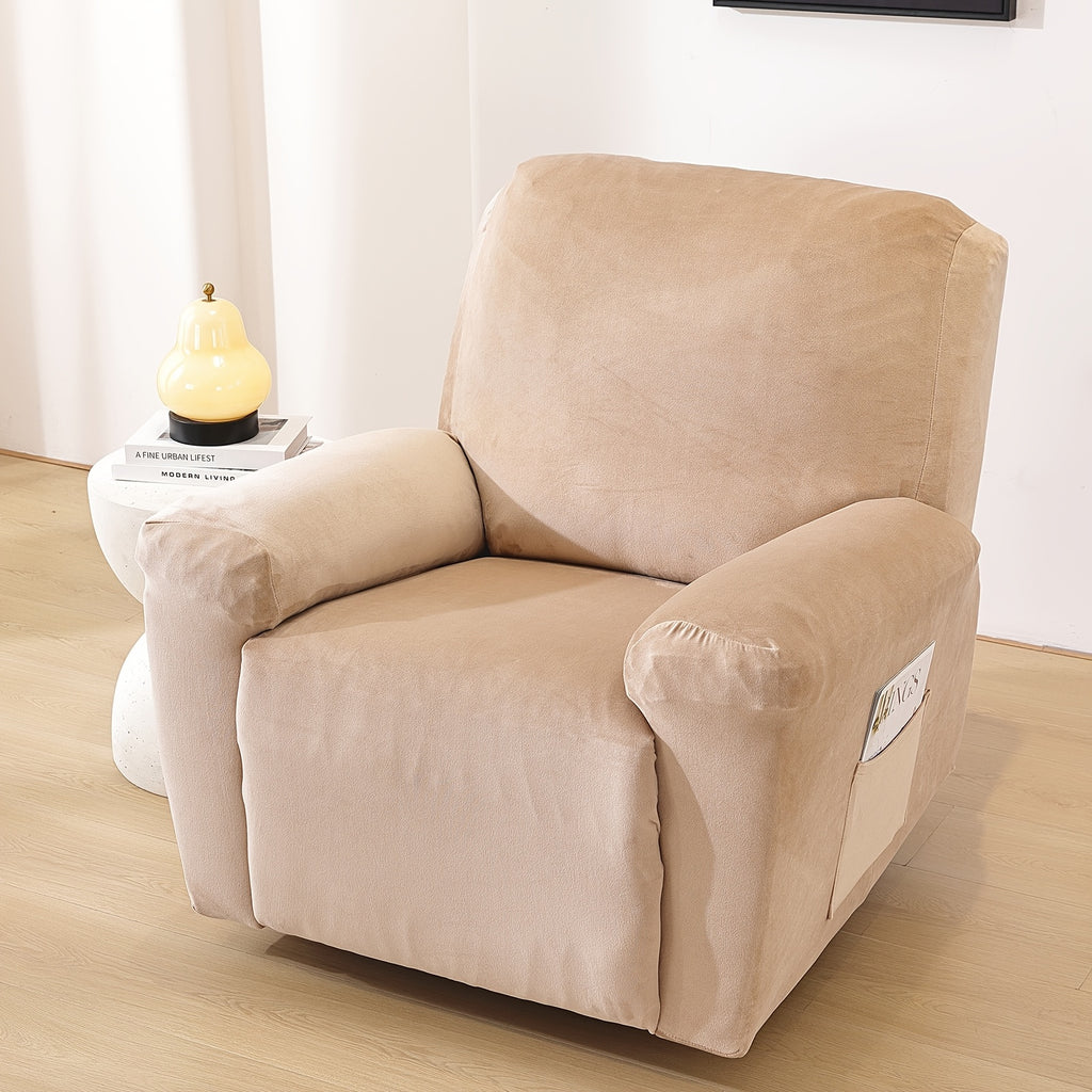 Housse de canapé extensible en velours à housses séparées, visuel produit