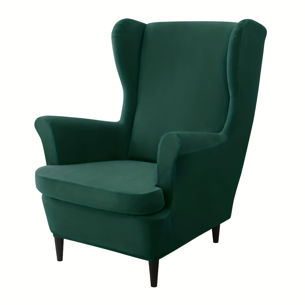 Housse de canapé épaisse extensible en velours pour fauteuil, gros plan sur le tissu