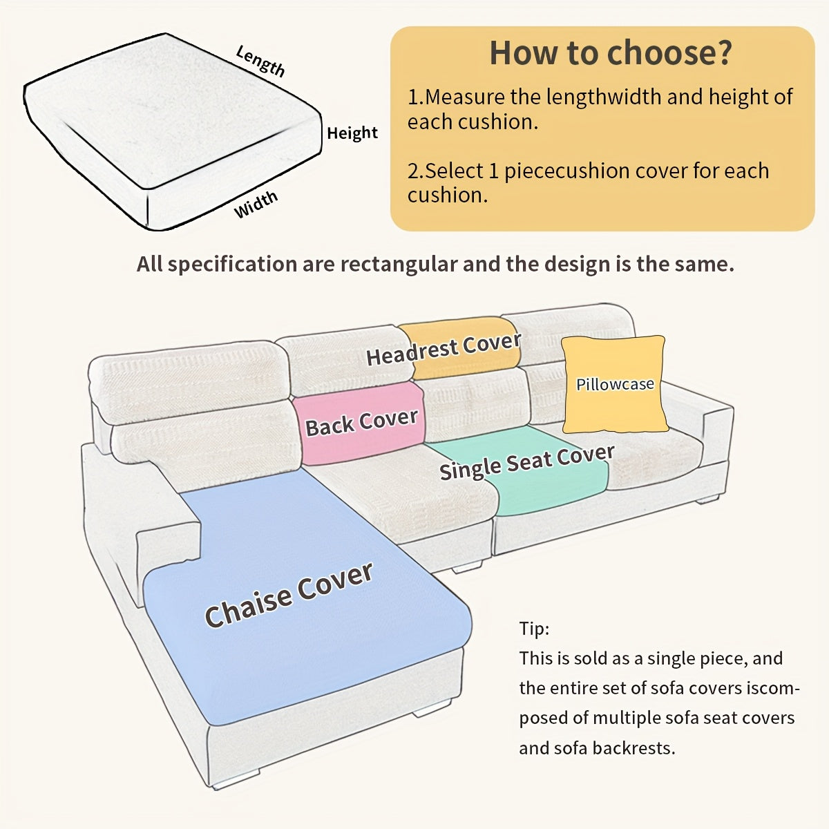 Housse de canapé extensible en polaire matelassée à motif tournesol, mise en situation