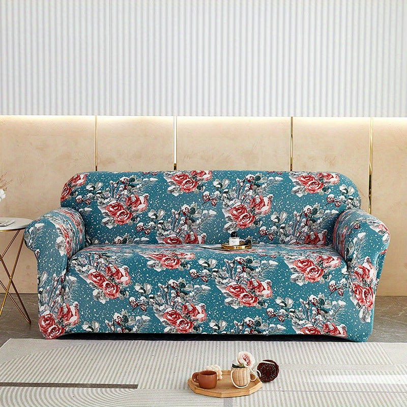 Housse de canapé légère extensible en fibre de lait matelassée, vue d'ensemble