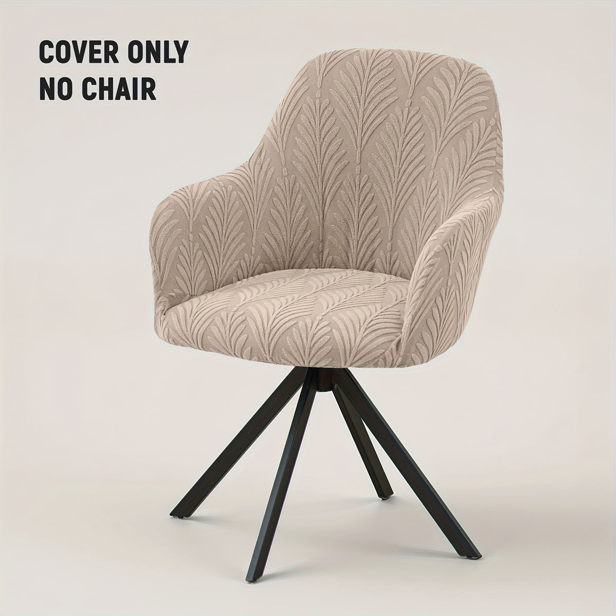 Housse de chaise extensible en polaire jacquard — détail de la matière : polaire Image