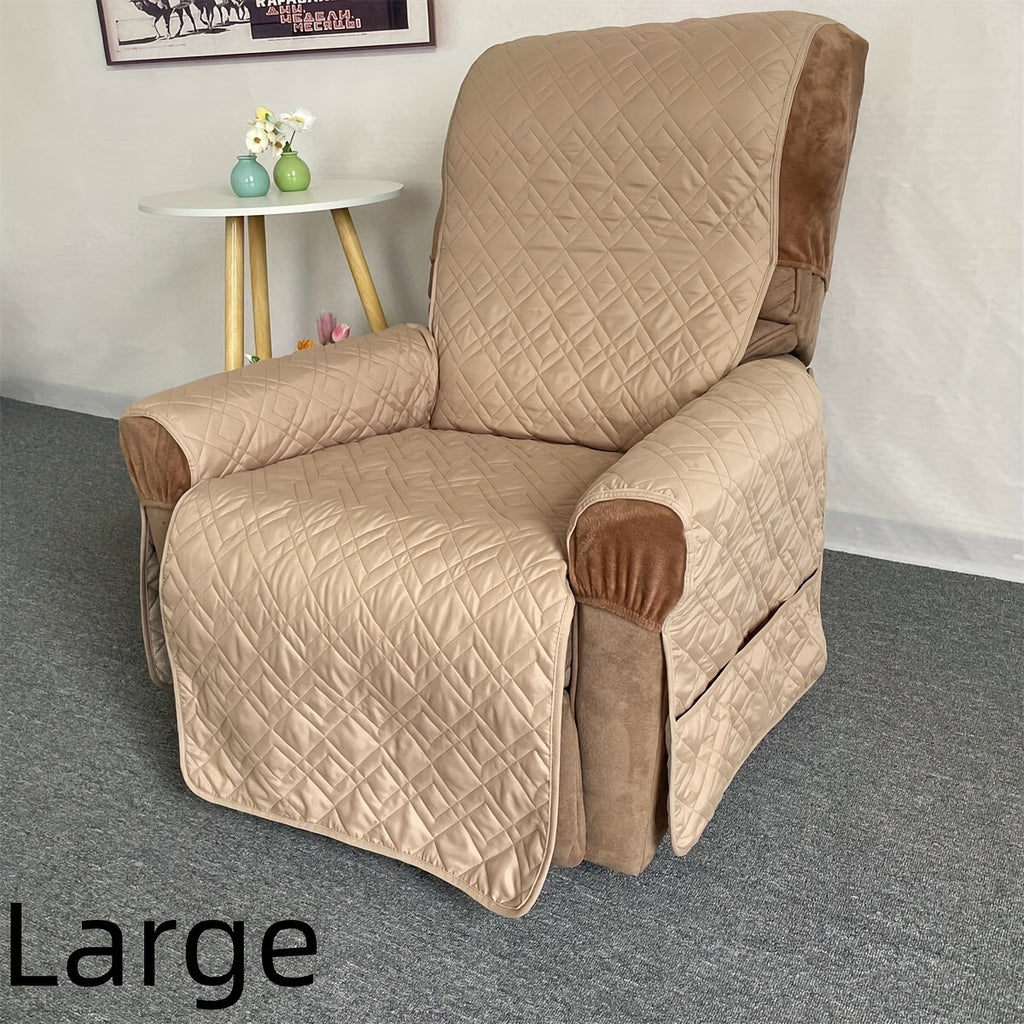 Housse de fauteuil matelassée antidérapante pour fauteuil, mise en situation