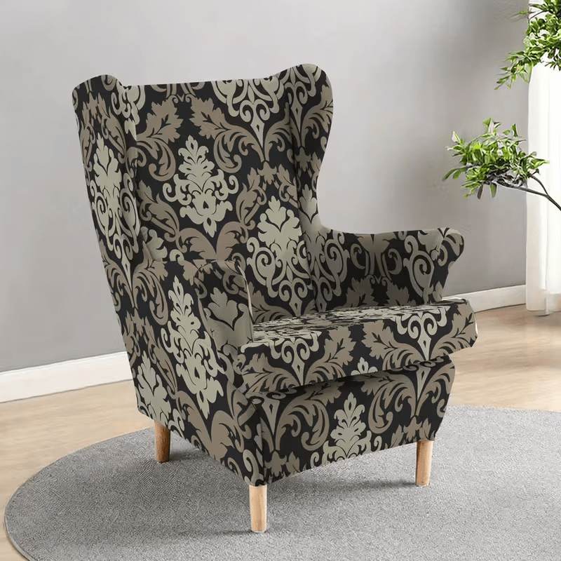 Housse de fauteuil extensible en fibre de lait, mise en situation
