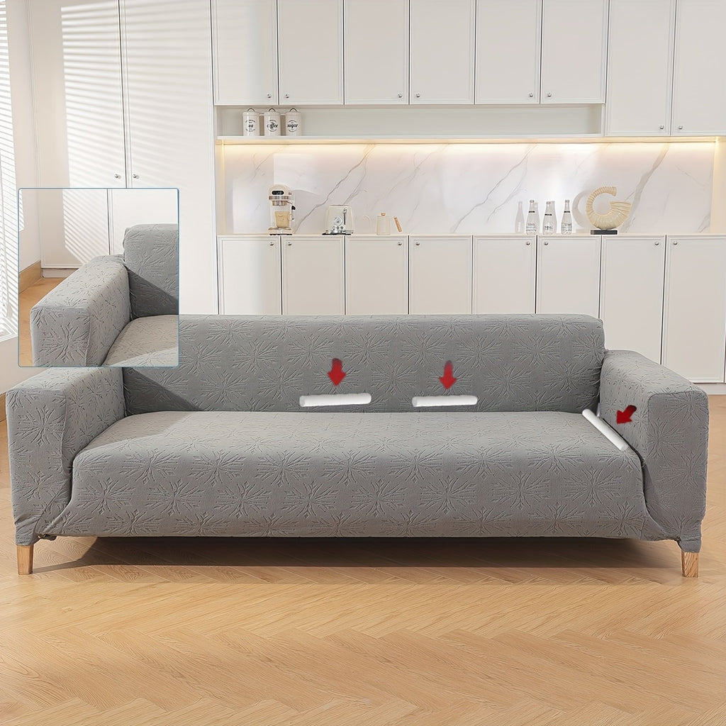 Housse de canapé épaisse extensible en polaire jacquard, autre coloris