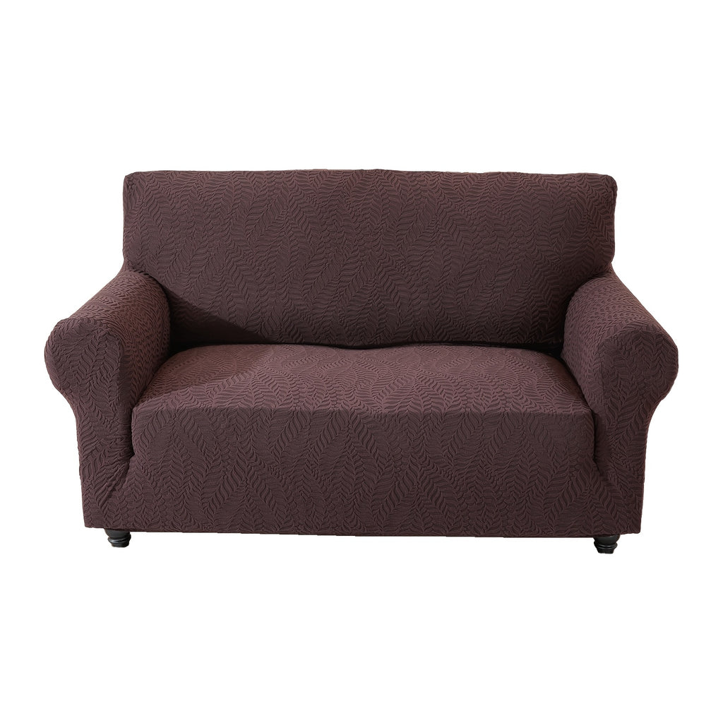 Housse de canapé extensible en polaire jacquard antidérapante au rendu glamour, détail de la finition