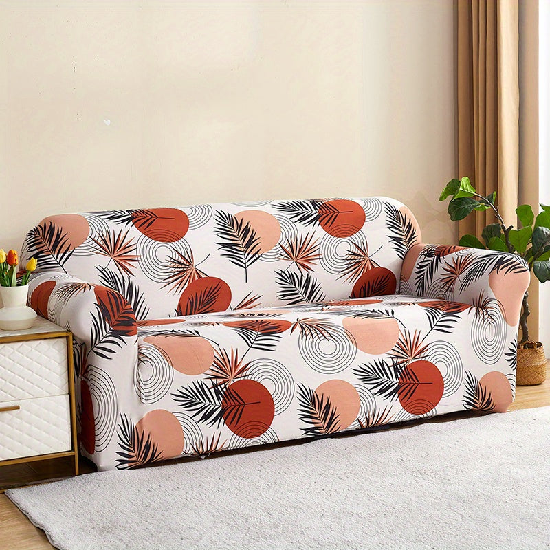 Housse de canapé légère extensible en fibre de lait matelassée, gros plan sur le tissu