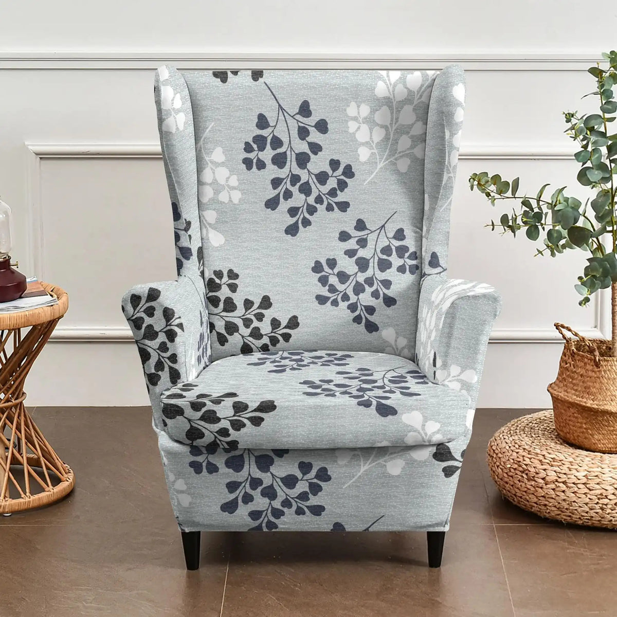 Housse de fauteuil extensible en fibre de lait, tissu de 140 à 160 g/m²