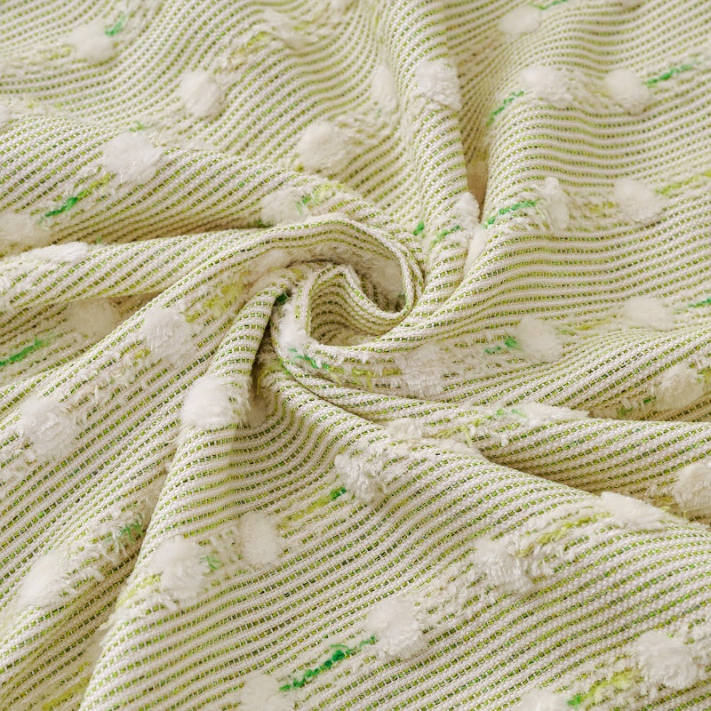 Housse de canapé, gros plan sur le tissu