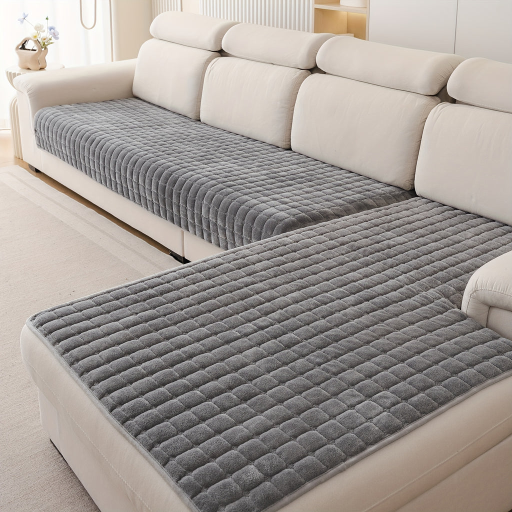 Housse de canapé matelassée d'esprit vintage, tissu de 500 g/m²