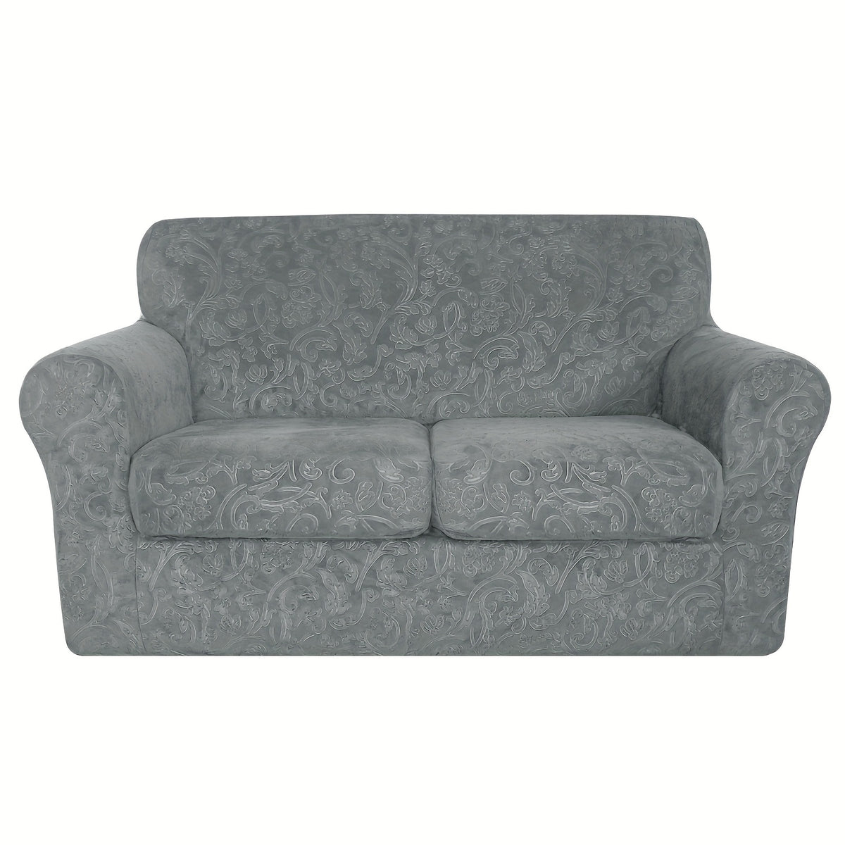 Housse de canapé extensible en polaire jacquard antidérapante à housses, gros plan sur le tissu