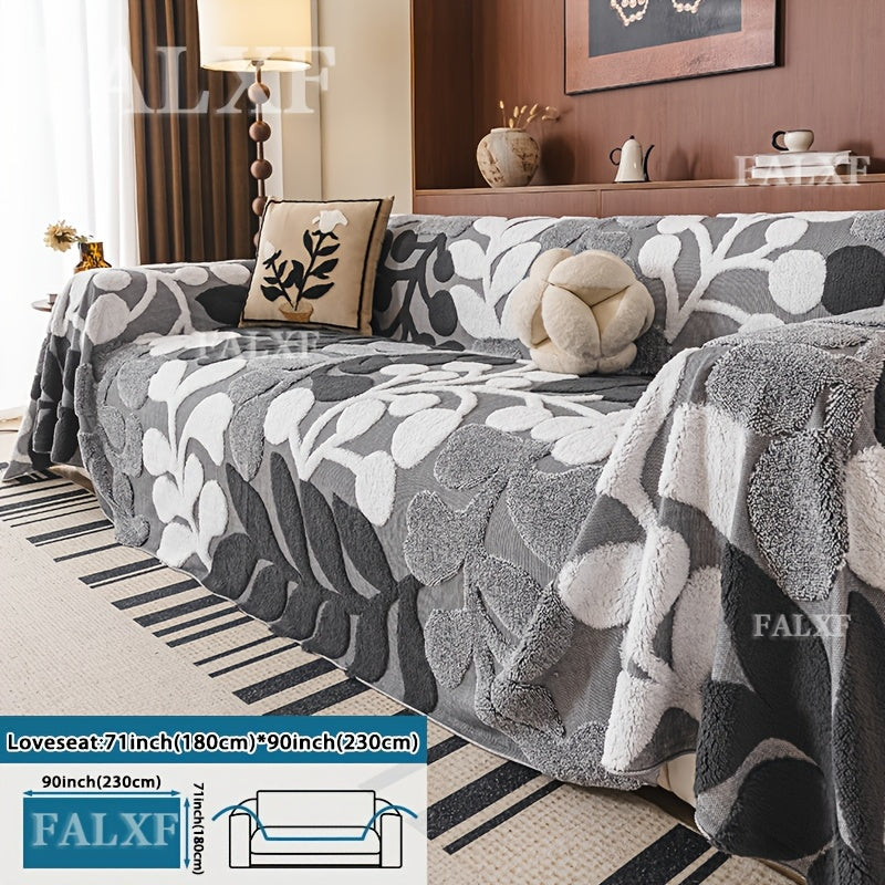 Housse de canapé en velours jacquard à motif bohème, autre coloris
