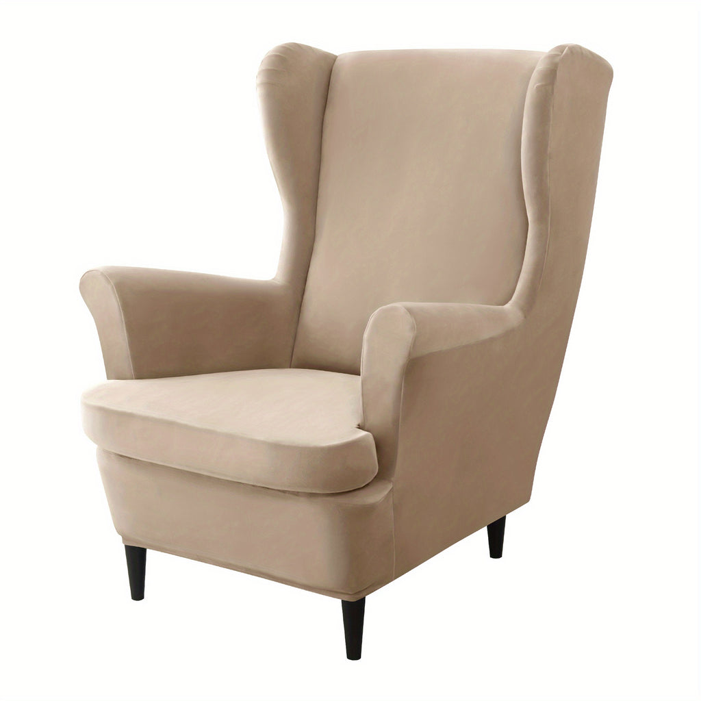 Housse de canapé épaisse extensible en velours pour fauteuil, compatible fauteuil