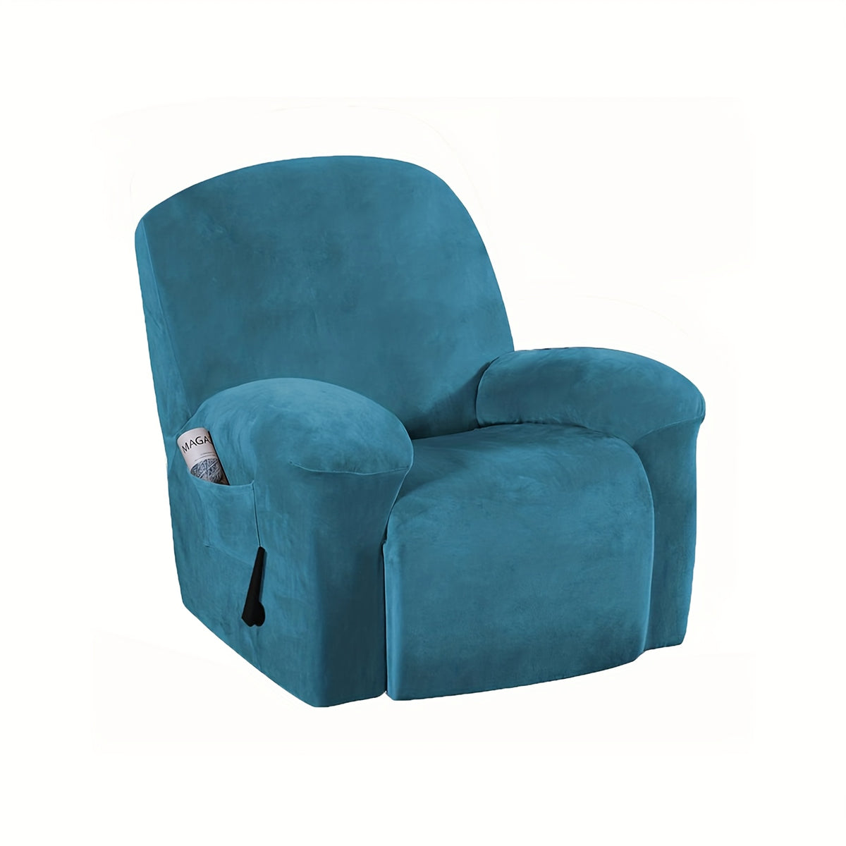 Housse de canapé extensible en velours matelassée, détail de la finition