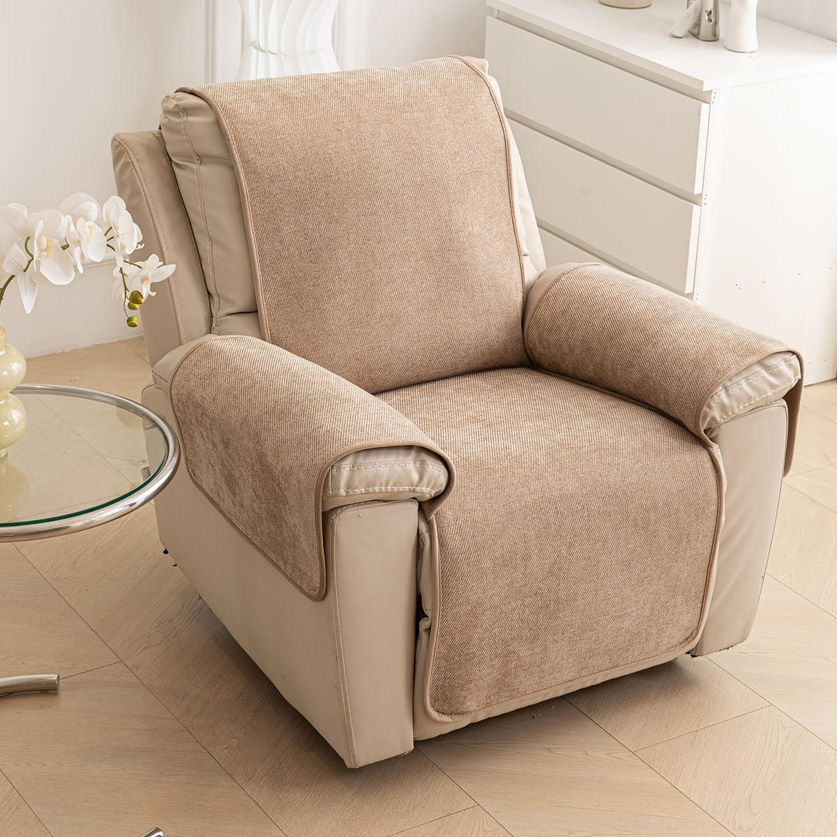 Housse de canapé en chenille antidérapante pour fauteuil, tissu de 250 à 300 g/m²