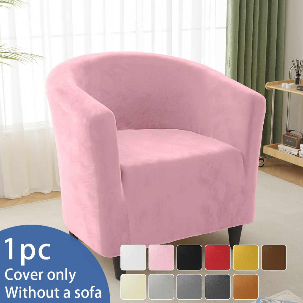 Housse de canapé épaisse extensible en velours pour fauteuil, détail de la finition