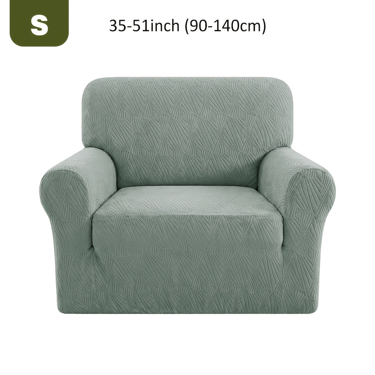 Housse de canapé extensible en polaire jacquard, détail de la finition