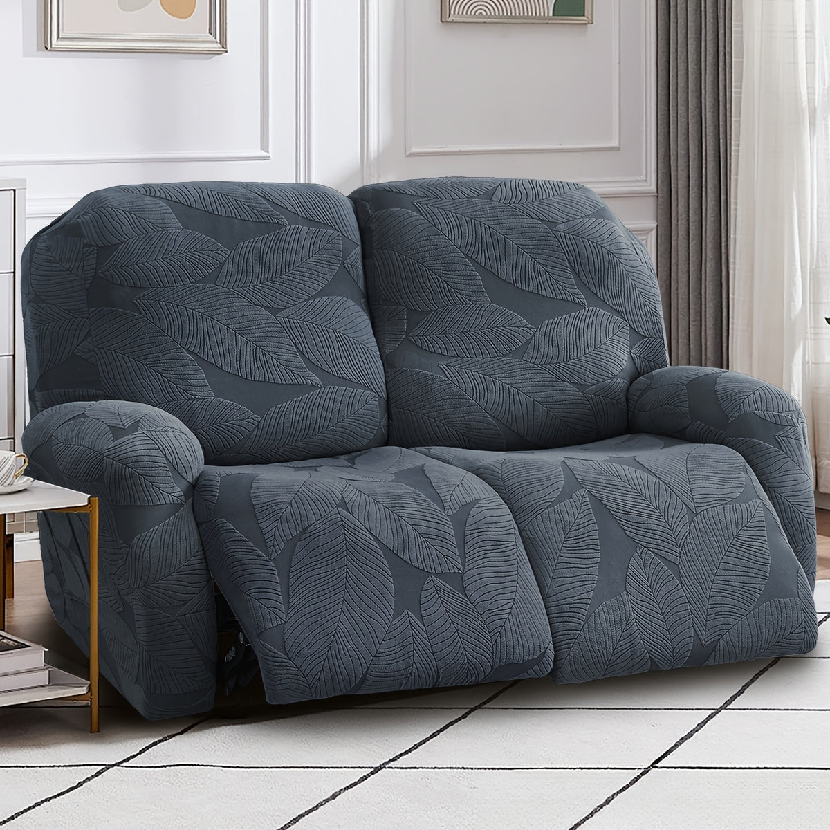 Housse de canapé extensible en polaire antidérapante, tissu de 180 à 200 g/m²