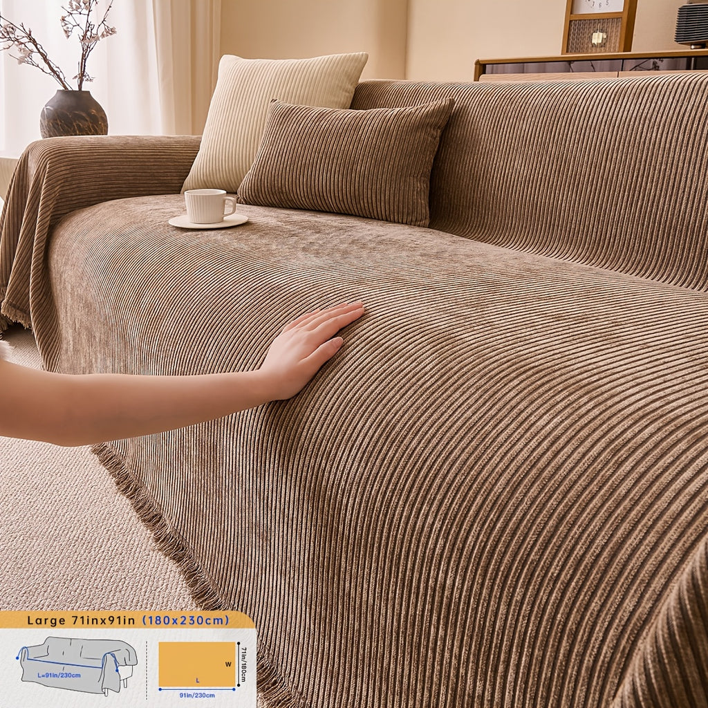 Housse de coussin épaisse en chenille, autre coloris