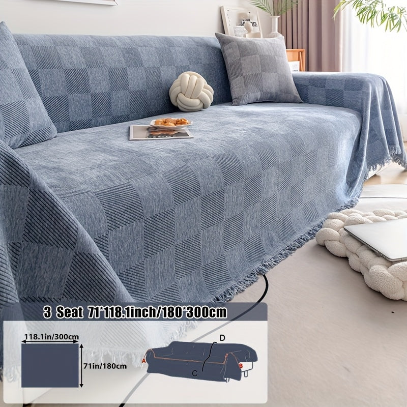 Housse de canapé épaisse en chenille, visuel produit